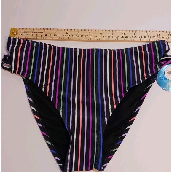 Decree High Rise High Leg Bikini Bottom Lavender Fields Glow Stick Medium NWT - Picture 8 of 8